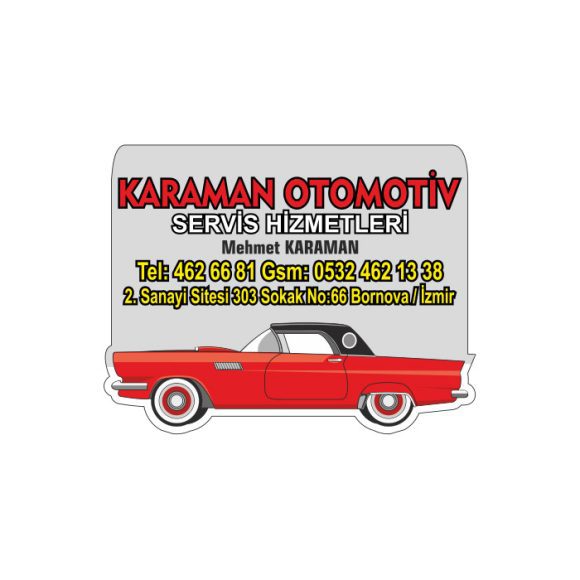 Promosyon Oto Kokusu Baskı