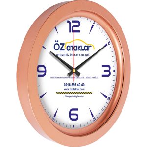 V30-743-G Gümüş Metalize Duvar Saati