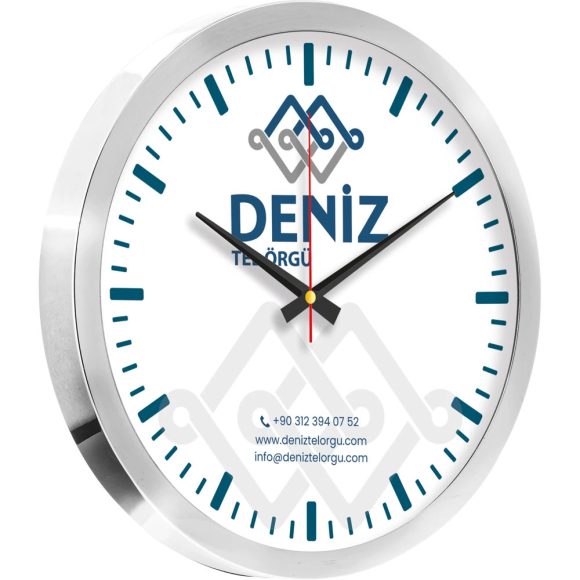 V30-920-B Logo Baskili Duvar Saati Fiyati